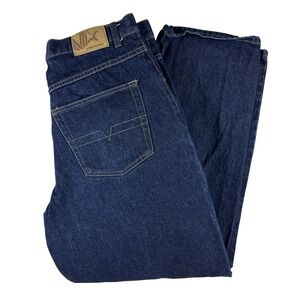 Vintage Vibes Jeans Mens‎ 38x34 Blue Denim Baggy Loose Jeanetics Y2K Wide Leg